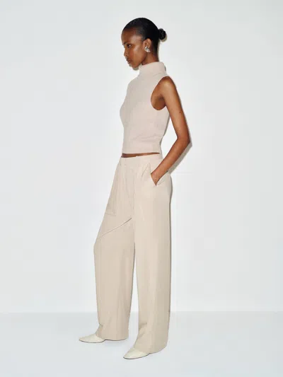 Reformation Frances Low Rise Relaxed Pant Natural 0