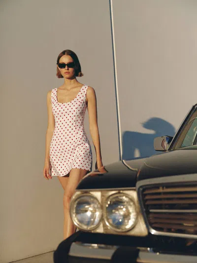 Reformation Franceska Linen Dress 4 In Pink