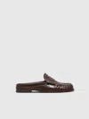 Reformation Francine Loafer Mule In Brown