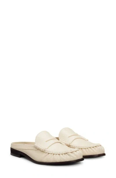 Reformation Francine Loafer Mule In Neutral