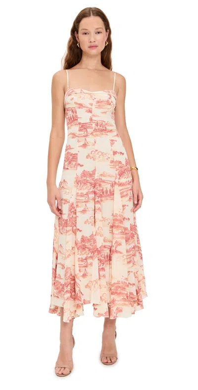 Reformation Fredo Dress Dolce Vita In Brown
