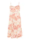 Reformation Fredo Dress In Neutral