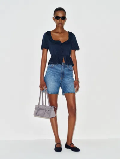 Reformation Gabbie Top Blue 10
