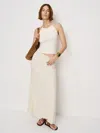 Reformation Gabriella Skirt In White