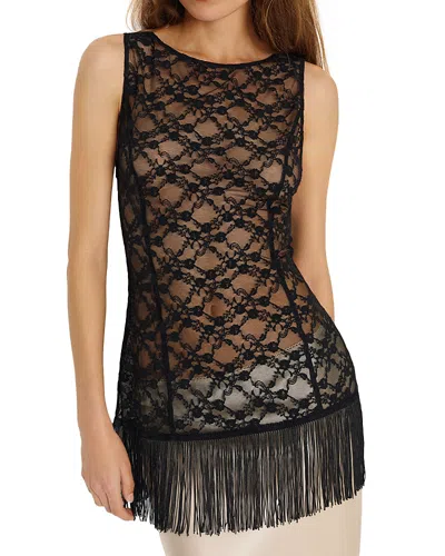 Reformation Gabrielle Knit Top Black Xs In Multi