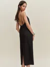 Reformation Gael Linen Dress In Black