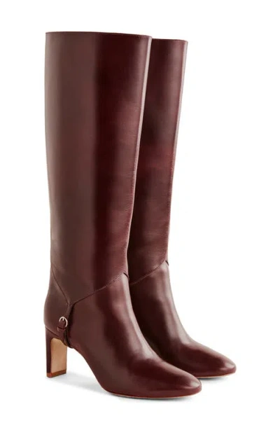 Reformation Gaelle Knee High Boot In Red