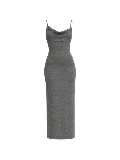 Reformation Gaia Cowl-neck Maxi Dress In Gray