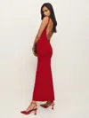 Reformation Gaia Regenerative Merino Sweater Dress In Lipstick