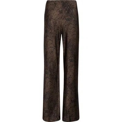 Reformation Gale Bias Satin Pants In Brown