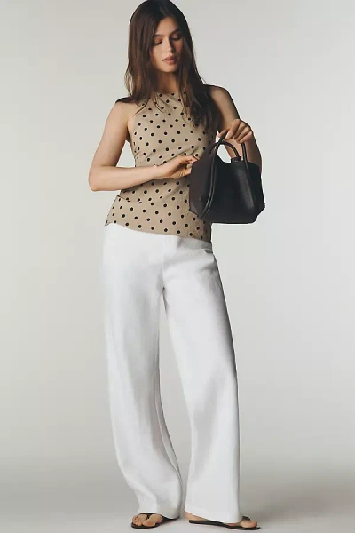 Reformation Gale Linen Pants In White
