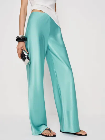 Reformation Gale Satin Mid Rise Bias Pant