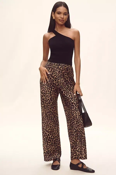 Reformation Gale Satin Mid-rise Bias Pants In Multicolor
