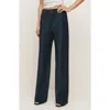 Reformation Gale Satin Pull-on Pants In Blue