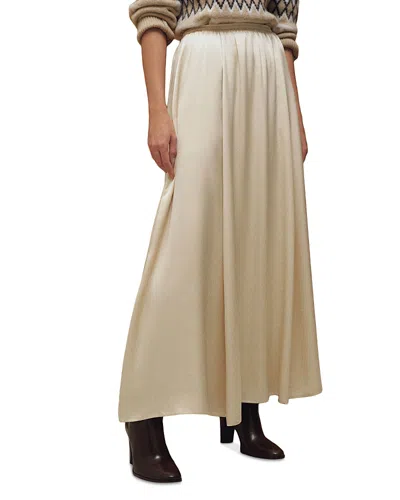 Reformation Gemma Silk Skirt In Brown