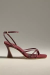 Reformation Gen Ankle-strap Heels In Purple