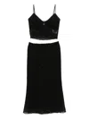 Reformation Geneva Knitted Set In Black