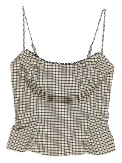 Reformation Genevieve Top In Neutral