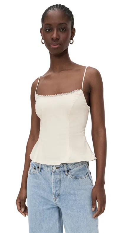 Reformation Genevieve Top Sugar In White