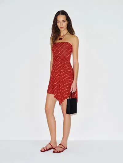 Reformation Georgia Knit Dress Red Xl