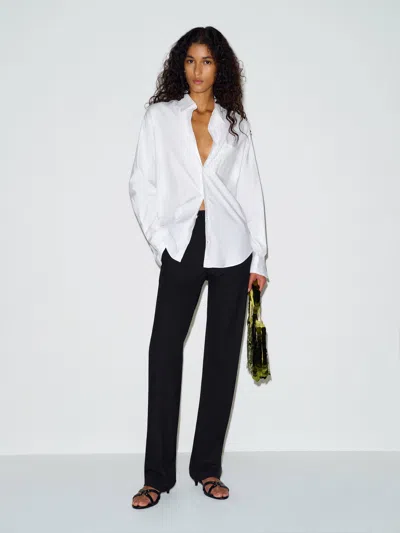 Reformation Gere Trouser Black 0 In Noir