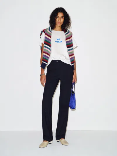 Reformation Gere Trouser Blue 0 In Black