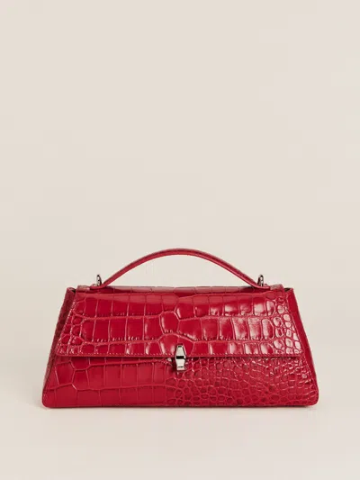 Reformation Gia Shoulder Bag In Red