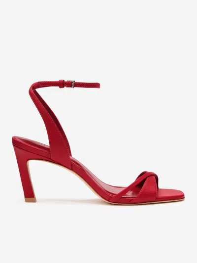 Reformation Gianna Heeled Sandal In Red