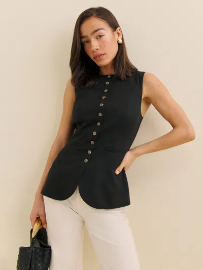 Reformation Gilet De Costume Jaden In Noir