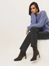 Reformation Gillian Ankle Boot In Boss Suede