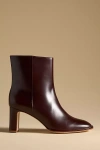 Reformation Gillian Ankle Boots In Purple