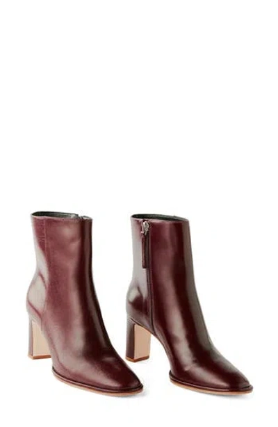 Reformation Gillian Bootie In Ruby