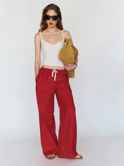 Reformation Gina Pant Red Xs