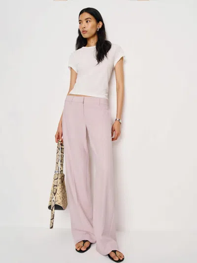 Reformation Gisele Low Rise Pant In Pink