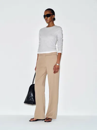 Reformation Gisele Low Rise Pant Brown 12