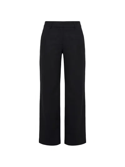 Reformation Gisele Low-rise Trousers In Black