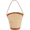 Reformation Giuliana Bucket Bag In Brown