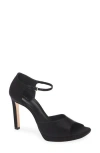 Reformation Gloria Heeled Platform Sandal In Black