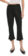 Reformation Gole Mid Rise Capri Pants Black In Black