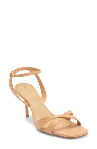 Reformation Grace Ankle Strap Sandal In Brown