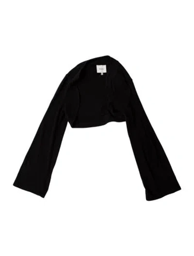 Pre-owned Reformation Graphic Print Crew Neck Sweater In Black