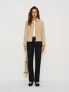 Reformation Greer Mid Rise Straight Jeans In Blue