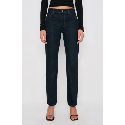 Reformation Greer Straight Leg Jeans In Blue