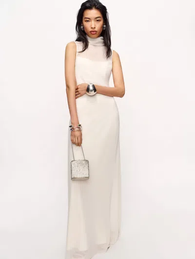 Reformation Greta Dress In Alabaster