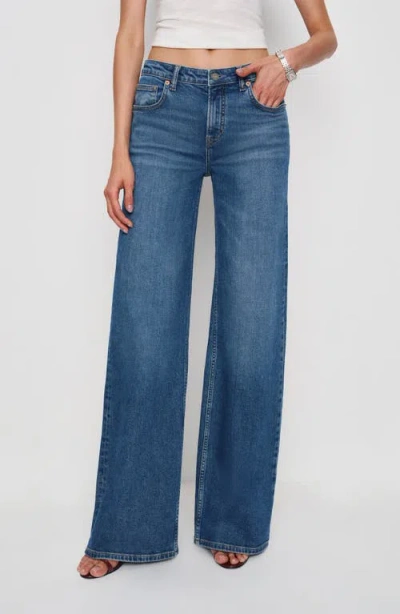 Reformation Greta Superstretch Low Rise Jeans In Blue