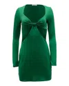 Reformation Hale Cutout Mini Dress In Green Lyocell In Green