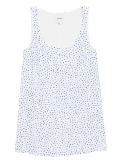Reformation Hamley Linen Dress In White