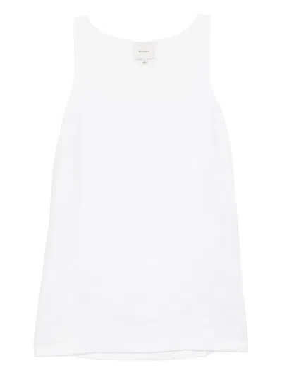 Reformation Hamley Linen Dress In White