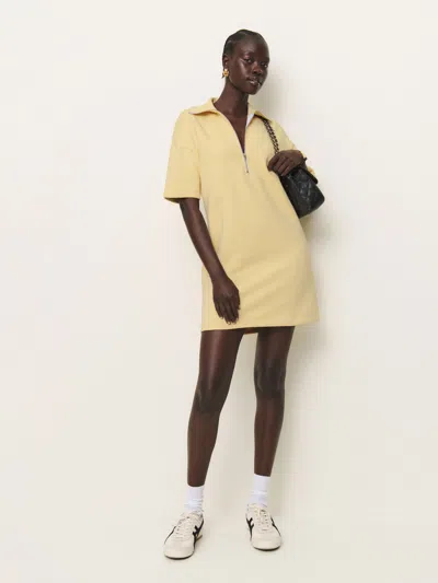 Reformation Hampton Sweat Dress In Parmesan