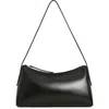Reformation Hannah Leather Shoulder Bag In Black Leather